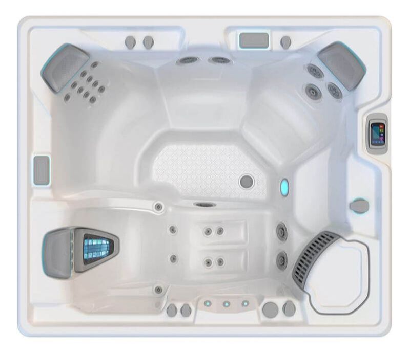 Hot Spring Sovereign spa, overhead view
