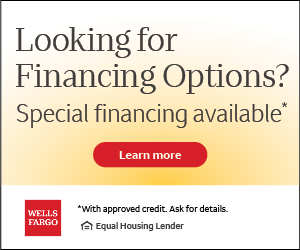 Looking for financing options? Special financing available with approved credit. Ask for details. Wells Fargo. Equal Housing Lender. Learn more.